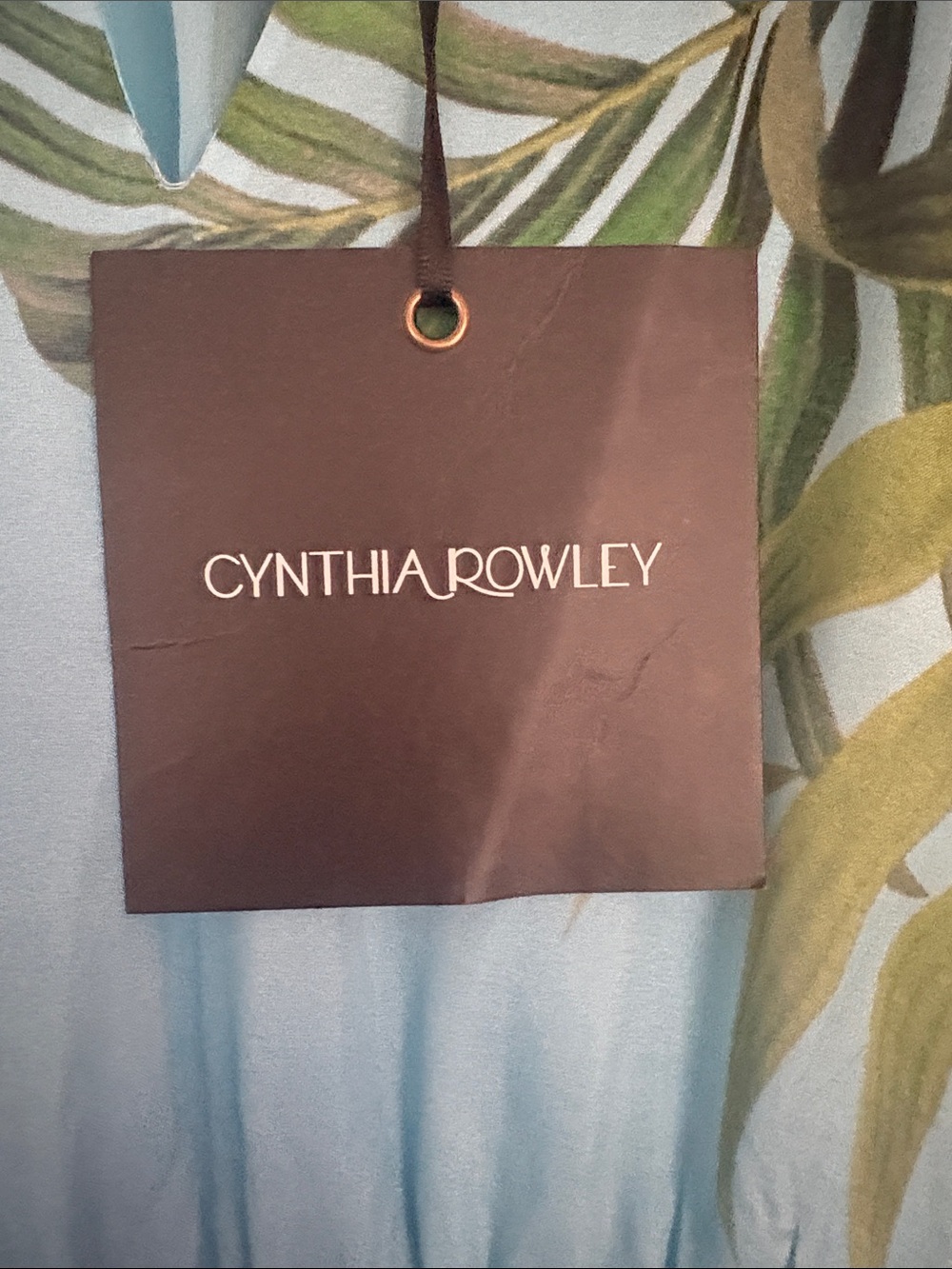 Cynthia Rowley’s Teal and Green Tropical Print Maxi Dress - Picture 3 of 6